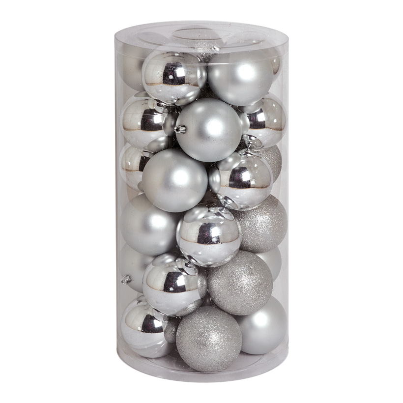 Julkulor 30st 8cm Silver