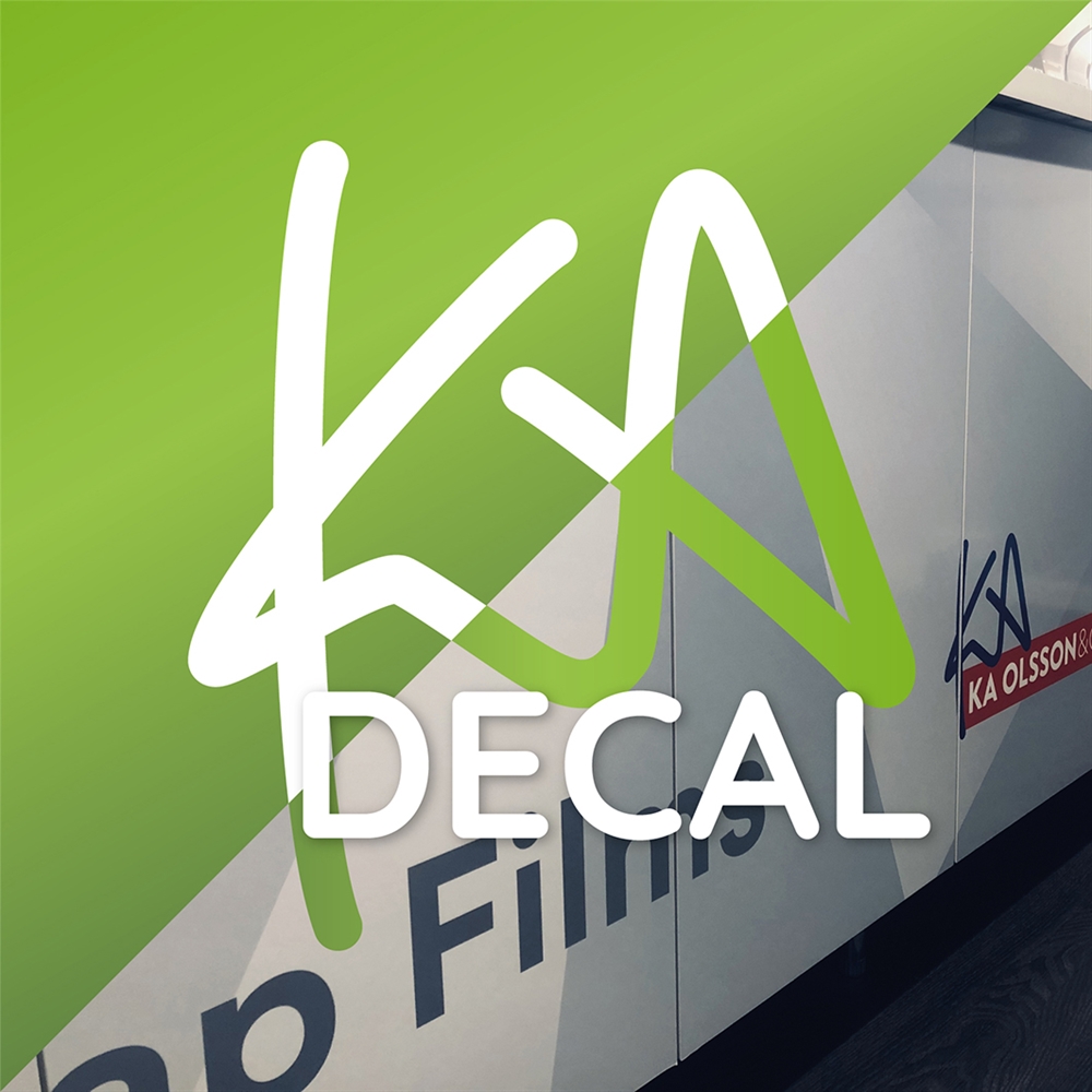 KA DECAL 100.140 RWB BO Vit blank avtagbar KA DECAL 100.140 RWB BO Vit blank avtagbar