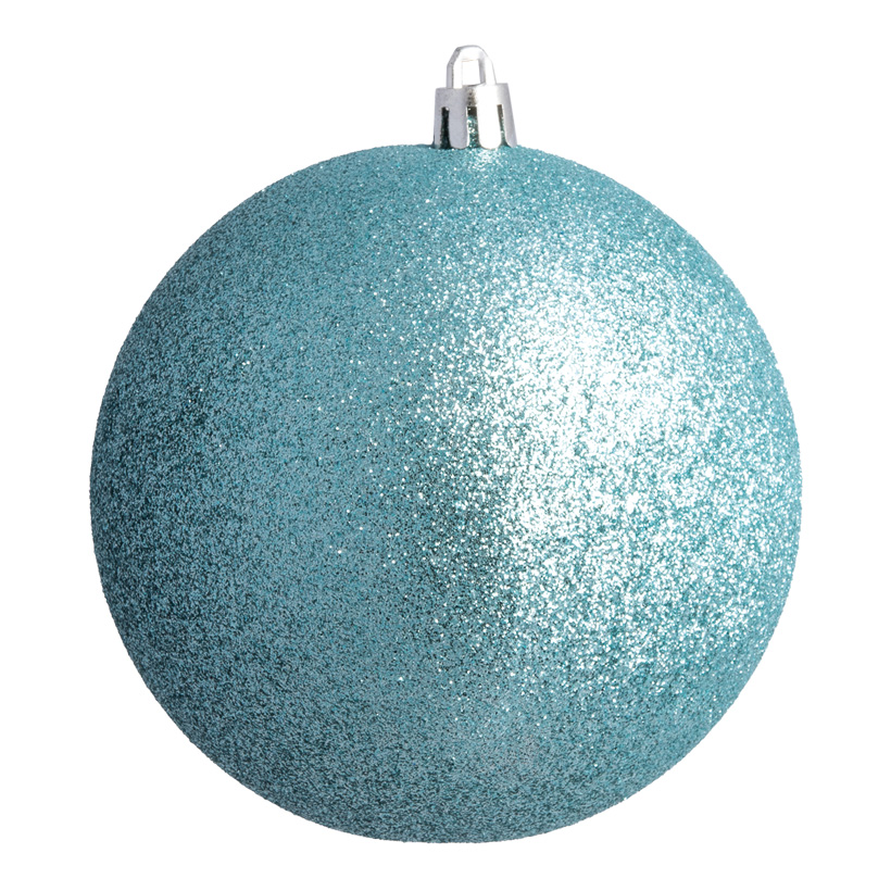 Christmas Ball Aqua Glitter