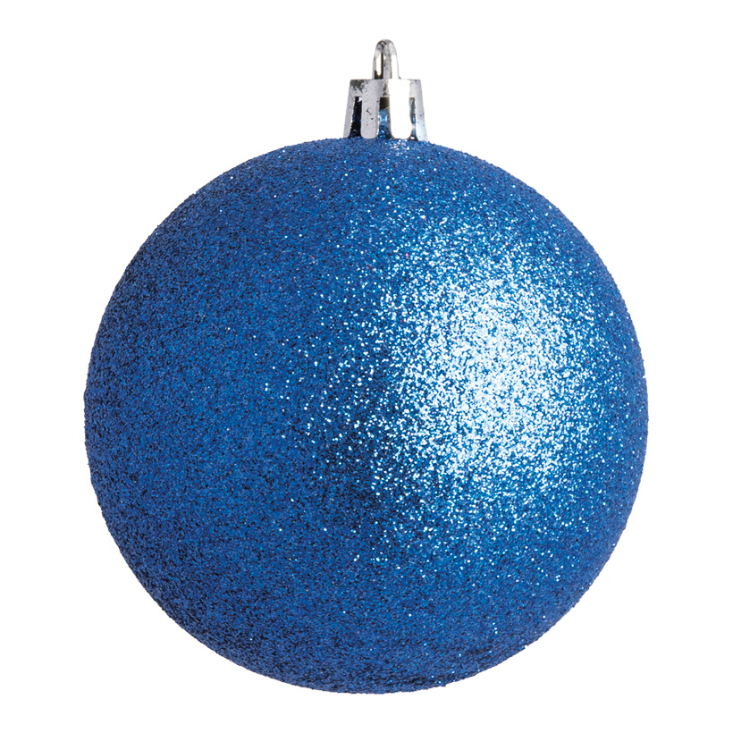 Christmas Ball Blue Glitter