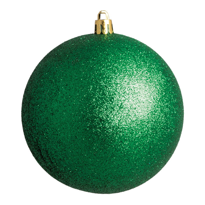 Julkula Grön Glitter 14 cm