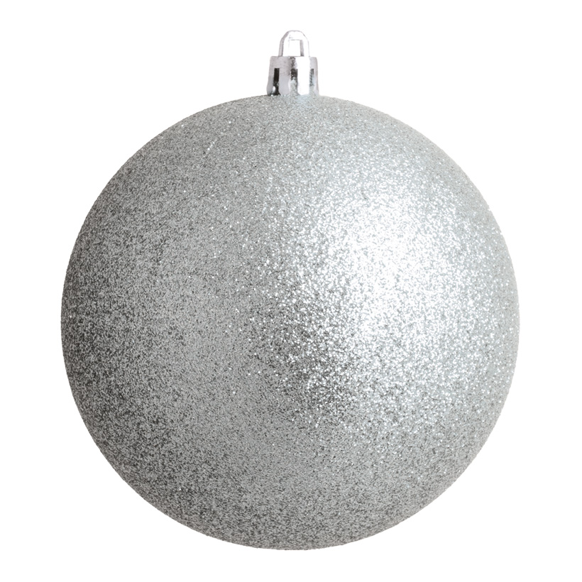 Christmas Ball Silver Glitter