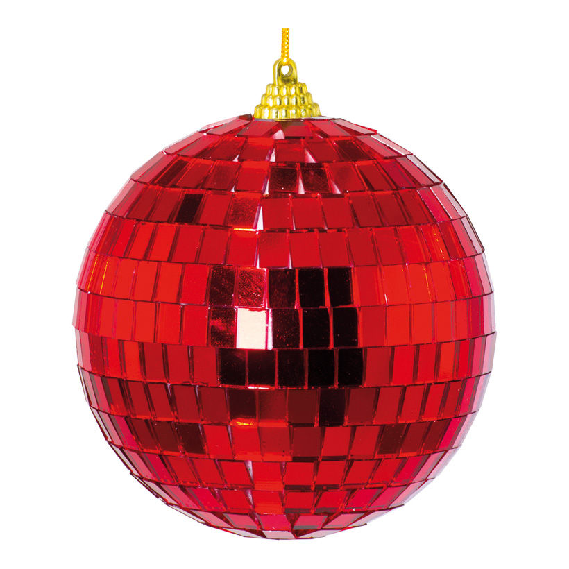 Mirror Ball Red 10 cm