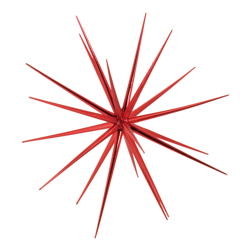 Sputnik stjärna blank röd 38 cm