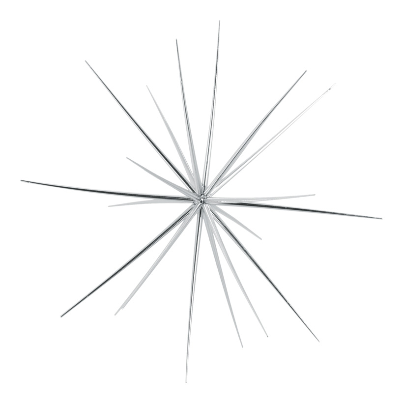 Sputnik stjärna blank silver 55 cm