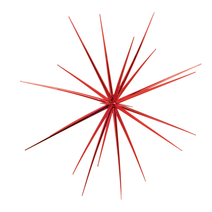 Sputnikstjärna, röd, 55 cm