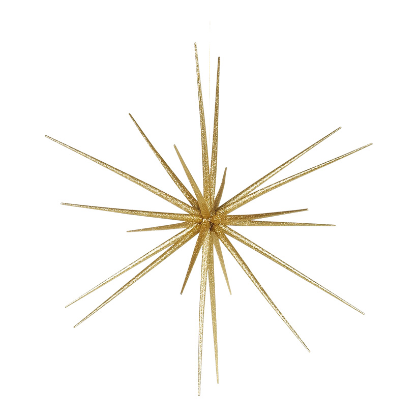Sputnik Star Glitter Gold 21 cm