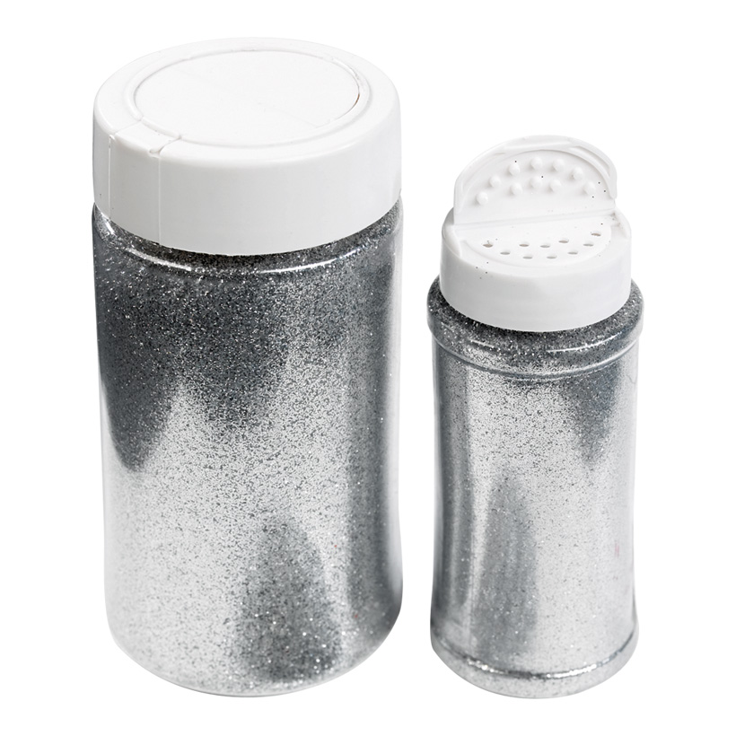 Glitter i burk 110g Silver