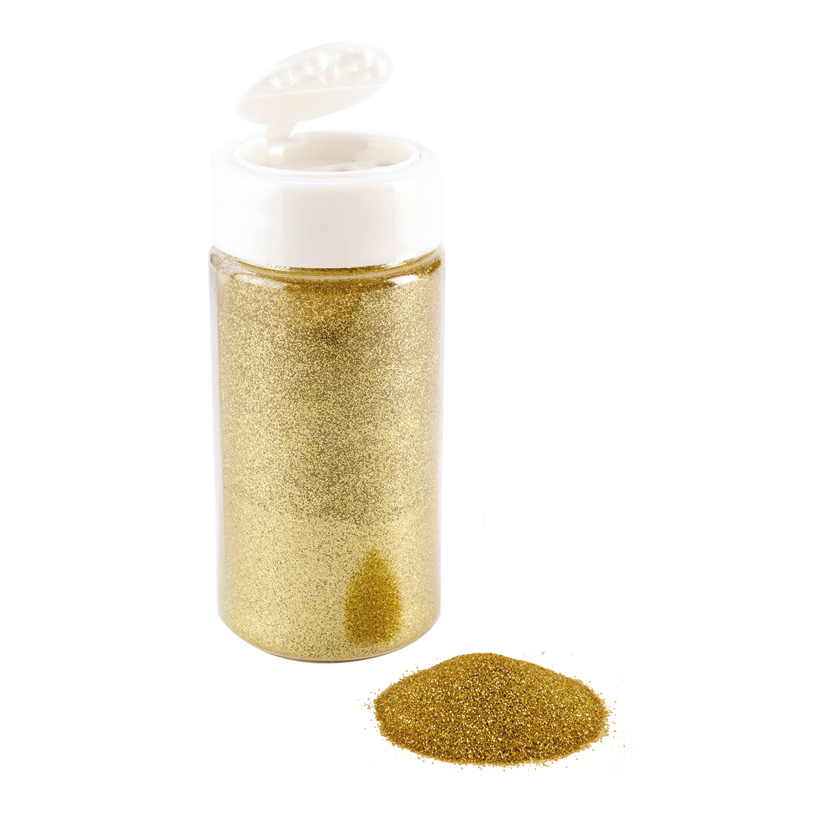 Glitter i burk 250g Guld