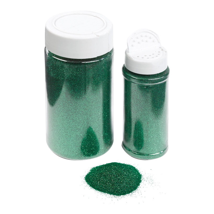 Glitter In Shaker Can 250g Green