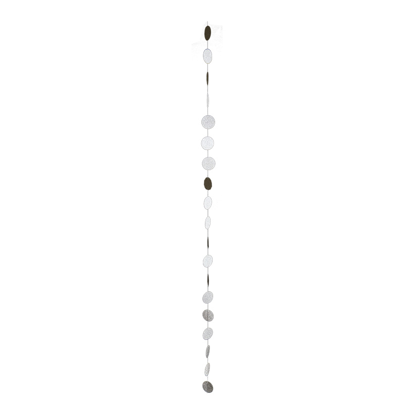 Pappersgirlang silver 180 cm