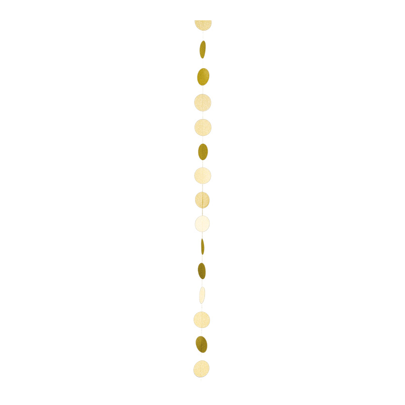Pappersgirlang guld 280 cm