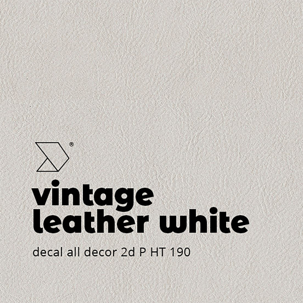Alldecor 2D Vintage Leather White