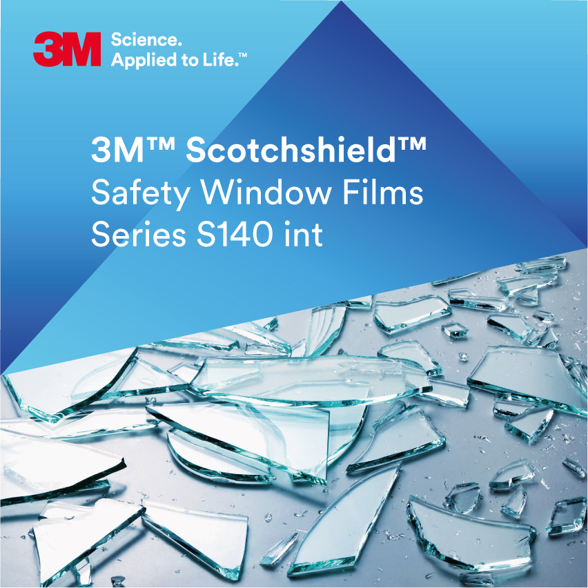3M™ Safety säkerhetsfilm S140 Interiör 3M™ Safety säkerhetsfilm S140 Interiör