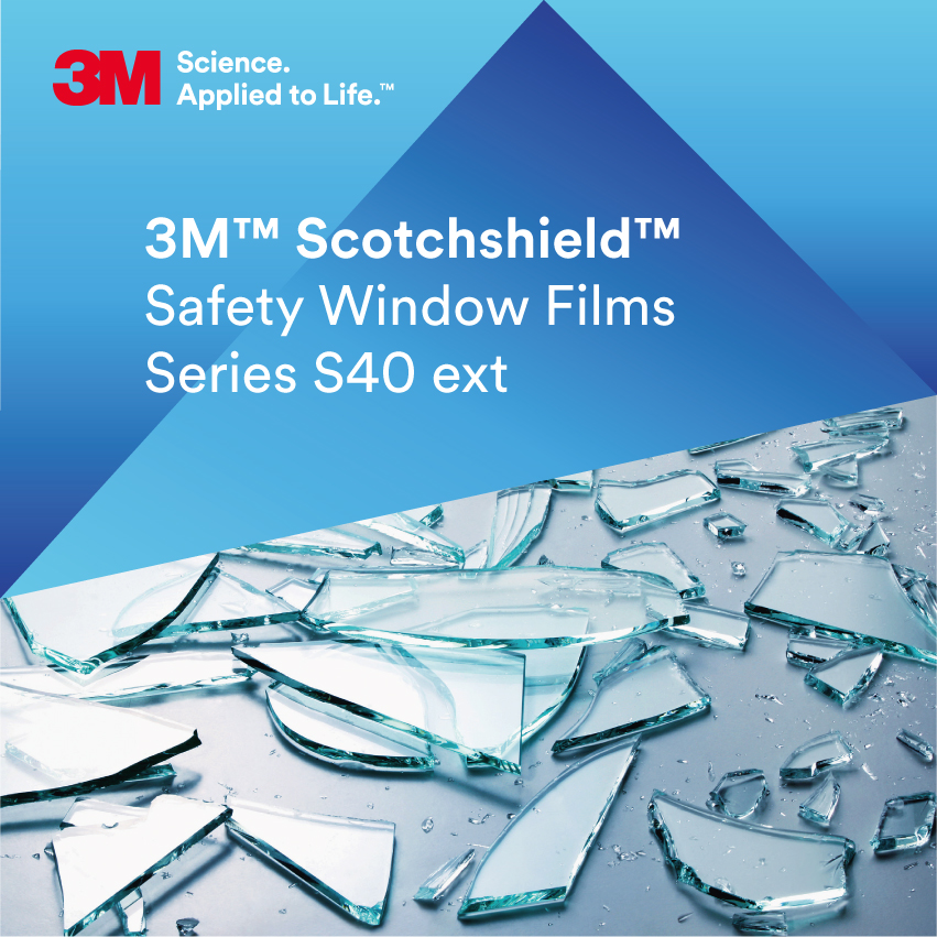 3M™ Safety säkerhetsfilm S40 Exteriör