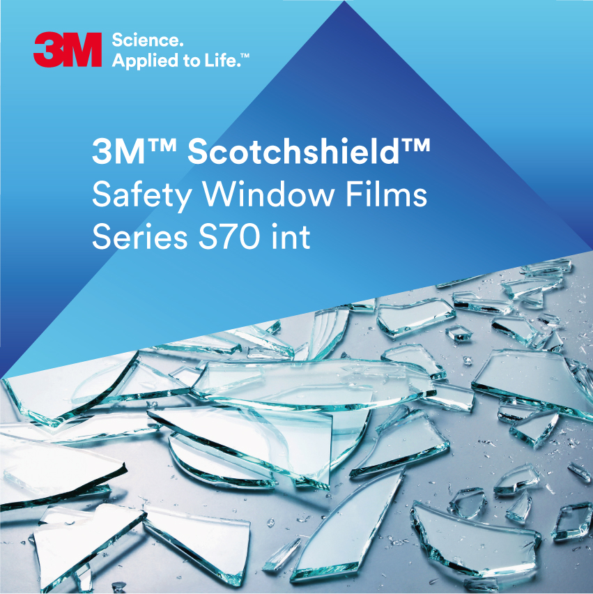 3M™ Safety säkerhetsfilm S70 Interiör 127 cm