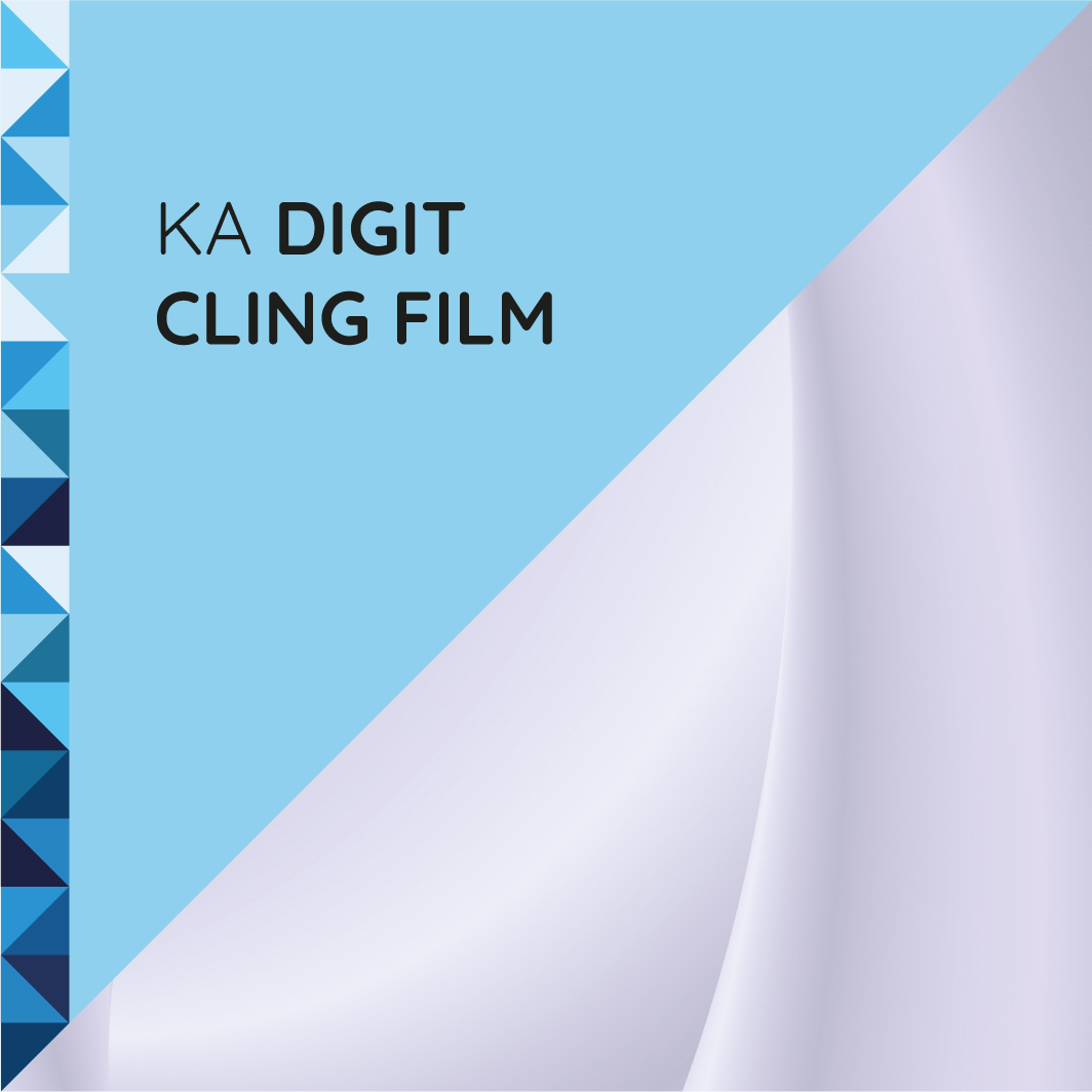 KA DIGIT Cling film, static White