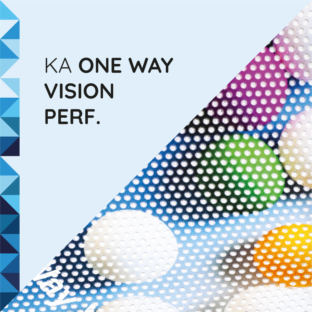 KA One Way Vision perforerad