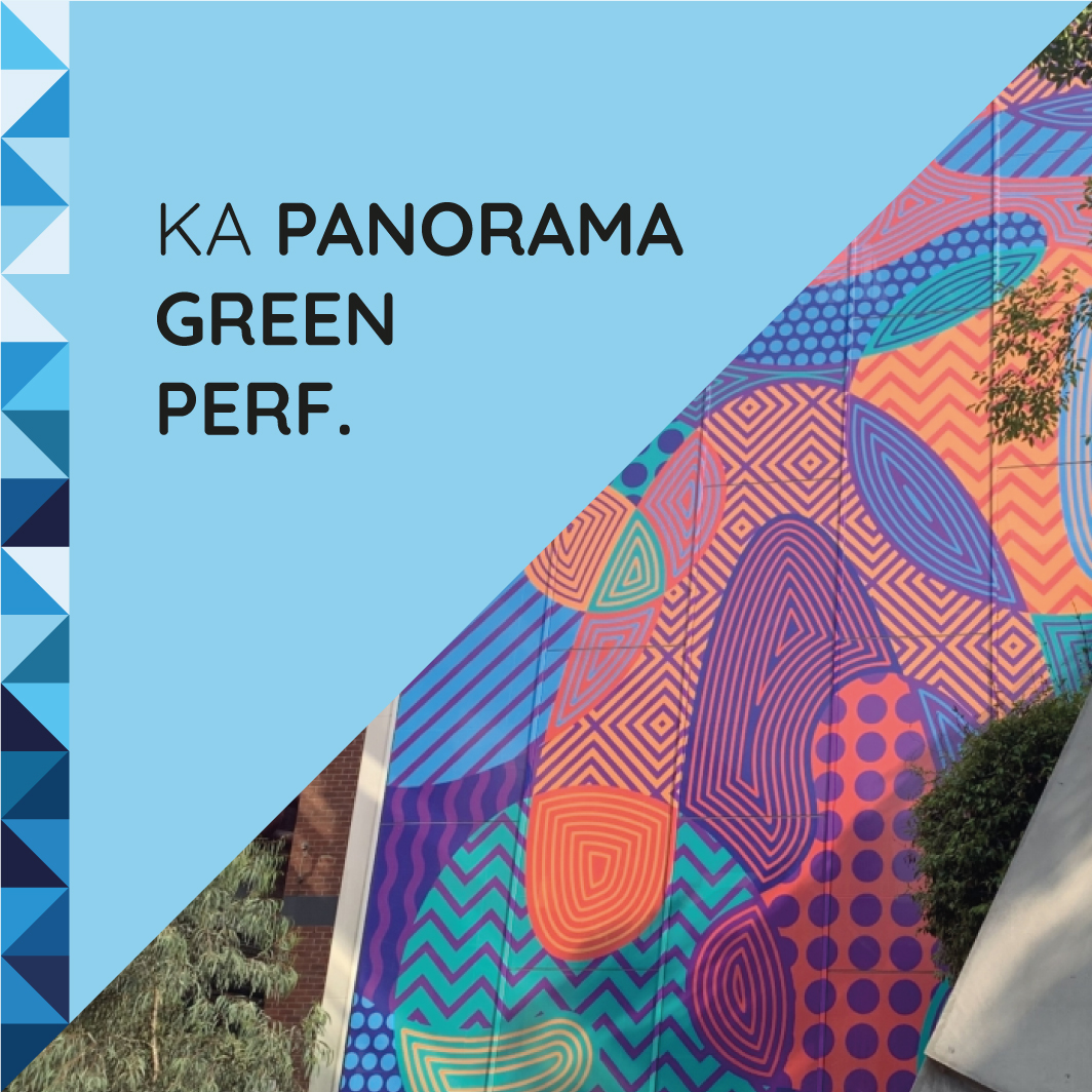 Panorama Green Perforerad vit/svart