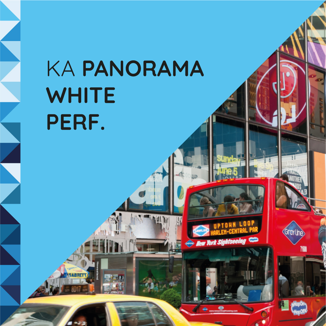 Panorama White Perforerad vit/vit