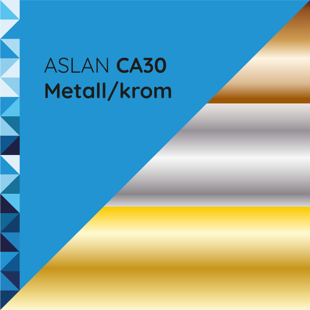 KA CA30 Metall/krom Silver borstad